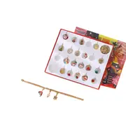 Christmas Advent Calendar 24 Day Xmas DIY Bracelet Set Christmas Countdown Calendar Gift