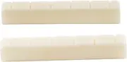 Musiclily Basic Flat Bottom Slotted 6 String Classical Guitar Bone Nut, DJ-01 52x6x9/8.5mm (Set of 2)