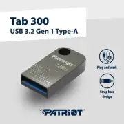Patriot TAB300 64GB USB 3.2 Aluminum Capless 120MB/s Mini Nano Flash Pen Drive