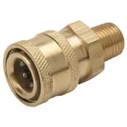 BRASS COUPLER BODY 5000 PSI WITH 1/4" MALE FREE POSTAGE!! ENZ-125 85.300.107