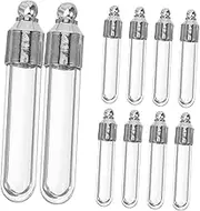 jojofuny Glass Bottle Pendant Mini Wish Bottle Vial Necklace Stylish Decor for Your Home