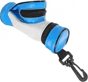 Sosoport Golf Valuables Pouch Durable PU Golf Bag for Balls Tees Stylish Clip Holder for Easy Access Blue Design for Men Women