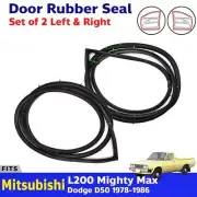 For Mitsubishi L200 Mighty Max D50 UTE 1978-86 Door Rubber Seal Front Left+Right (for: Mitsubishi)