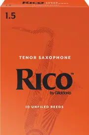 Rico Tenor Sax Reeds, Strength 1.5, 10-pack