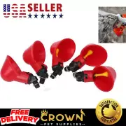5Pcs Poultry Water Drinking Cups Chicken Hen Plastic Automatic Drinker Feeder