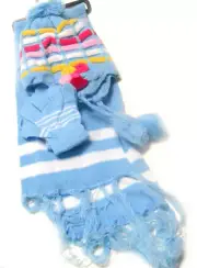 Toddler Hat, Scarf & Glove Set - LIGHT BLUE - SAME DAY USPS PICK UP !!!