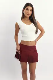 White T-Shirt Short Sleeve V-Neck - Size 16XL, Women's Tank