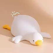 KinYiLO Goose Cute Night Lights for Toddler,Kids,Baby, Duck Nightlight Ambient Lamp Warm Light Bedside Sleeping Companion, Rechargeable Battery Powered, 30Min Auto-Off