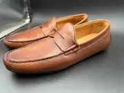 Allen Edmonds Size 10.5 M Super Sport Moccasin Brown Slip On Shoes MEN'S