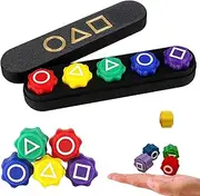 Hshenjhu Gonggi Korean Game, Gonggi Jack Stone Pebbles Set, Korean Game for Hand Eye Coordination, Traditional Korean Games for Group Activity Games, 5 Coloured Stones