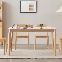 在飛比找momo購物網優惠-【橙家居·家具】丹麥系列1.5米岩板餐桌B款 DM-A711