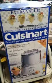 Cuisinart CIM-20 Frozen Yogurt Ice Cream, And Sorbet Maker Ice Cream Maker Bonus