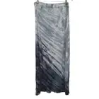 Dalia Anthropologie Skirt Women Size L Blue Marble Swirl Maxi Skirt Pull On NEW
