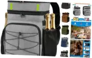 Expandable Backpack Coolers Insulated Leak Proof - 48 Can-Extra Large Grey