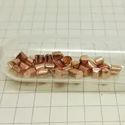 Glass Sealed Copper Element Pellets 5g, 99.99% High Purity Metal Cu, for Element Sample Collection, Classroom Demonstrations, Scientific Research and Laboratory Experimental Projects