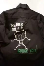 INVADER ZIM Button Down Bowling Uniform Work SHIRT ~ Adult XL ~ NEVER WORN wTag