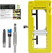 Adjustable Door Hinge Jig Kit, Hinge Router Template & Installation Tool for Doo