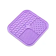 Charlie's Shlurp Multi-Texture Lick Mat With Suction Back Purple 20x20x1cm