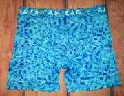 MENS AMERICAN EAGLE BENJAMINS BLUE BOXER BRIEF M (32/34)