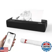 Rongta Portable Printer Wireless for Travel,300DPI Bluetooth Inkless Thermal