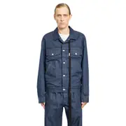 [ANN DEMEULEMEESTER] Patrick High-Comfort Denim Jacket Blue
