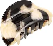 LOLIPPYY Womens Vintage Hair Claw Clip Elegant Acetate Ponytail Holder for Effortless Hairstyles for Showers Everyday Wear present for Women