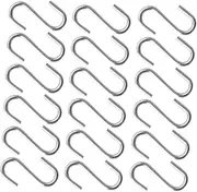 GARVALON 50pcs Miniature S Hooks for Dollhouse Decorations Authentic Miniature Holders for DIY Crafting Scale Accurate Storage and Model Displays