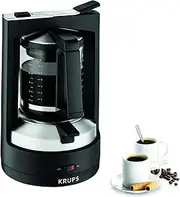 [KRUPS] KM4689 Filter Coffee Maker T8 | 850 Watt | Automatic Shut-Off | 8-12 Cups | Illuminated On/Off Switch | Black