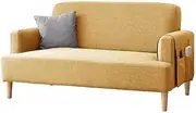 Sofas and Couches Fabric Sofa Modern Small Apartment Double Fabric Sofa Nordic Living Room Simple Small Sofa Furniture for Living Room Corner Chair Bedroom Salon Office (Color : C)