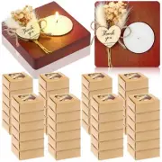 50 Sets Wedding Wooden Tealight Candles Holders Bulk Wedding Party Favors for...