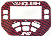 Minelab 540 Vanquish Vinyl Keypad Sticker in Red Carbon