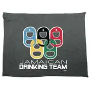 Alcohol Jamaican Drinking Team Rings - Funny Novelty Soft Sport Microfiber Towel