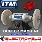 ITM 200mm 8" Buffer Polishing Machine 240V, Bench Polisher Buffing - TM402-200