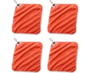 Upgrade Hanging Hand Towels, Hand Dry Towels for Kitchen & Bathroom, Super Absorbent Soft Small Hanging Towel Set