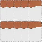 Aswalling 10Pcs Sublimation Blanks Phone Wallet - PU Leather Card Holder for Back of Phone Stick on Android DIY Blanks