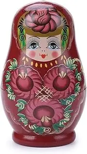 Russian Dolls Nesting Dolls 5 Pieces Matryoshka Doll Wooden Matryoshka Set Russian Nesting Dolls Home Decoration Stacking Dolls Matryoshka Dolls