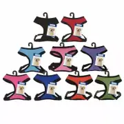 Casual Canine® Mesh Dog Harnesses Lead Collar Harness RED or BLUE size SMALL