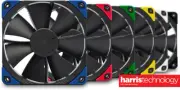 Noctua NF-F12 PWM Chromax Black Swap 120mm fan swappable anti-vibration pads