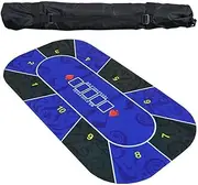 TX GIRL Texas Hold'em Poker Table Tops Suede Rubber Mat Blackjack Layouts Digital Printing Casino Poker Layouts Board Game 1.2m (Size : 1.2m)