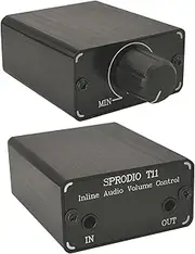 Generic SPRODIO 3.5mm Audio Volume Controller, line Volume Control Box, 1/8"" aux Mini Inline attenuator knob -T11