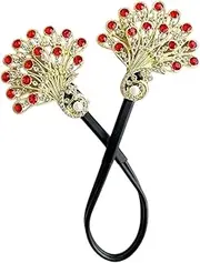 Peafowl Hair Curler, Chinese Style Peafowl Hair Donuts for Buns, Fashionable Hair Accessories, Donut Hair Maker for Anniversaries, Valentine's Day, Christmas, Thanksgiving