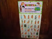 VINTAGE SCOOBY DOO RARE HANNA BARBERA STICKER DISPLAY LARGE 2 FT. X 1 FT. 1978