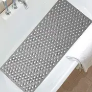 Bath Tub Shower Mat Non Slip 40” x 16” Shower Mat Large Air 40" x 16" Grey