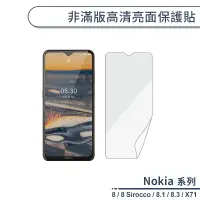 在飛比找蝦皮商城優惠-Nokia 非滿版高清亮面保護貼 適用Nokia 8 Sir