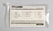WALTHERS TRAIN DECALS HO GAUGE CANADIAN NATIONAL FREIGHT WHITE 30-15 #5