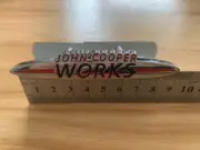 Chrome METAL JOHN COOPER WORKS 90mm Badge Emblem JCW Grille Car For Mini Cooper