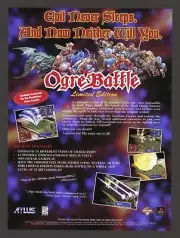 Ogre Battle Limited Edition Playstation 1 PS1 Game Ad Art Print Poster - Glossy