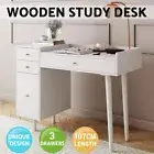 Computer Desk Study Table 3 Drawers 1 Cabinet Home Workstation White