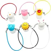 MOLUCKFU 6pcs Mini Cartoon Kettle Model Insulated Water Bottle Adorable Portable Mug for School Office and Outdoor Use Fun Design for Cartoon Lovers