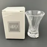 Mikasa Icicles Crystal Mini Vase 3.75" With Original Box